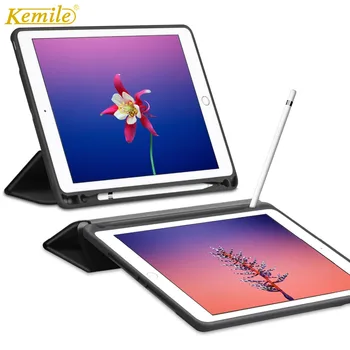 

Case For ipad 2018 9.7 inch,Kemile Ultra Slim W Apple Pencil Holder Stand Smart Cover For New iPad 2017 9.7 A1893 A1954 Case