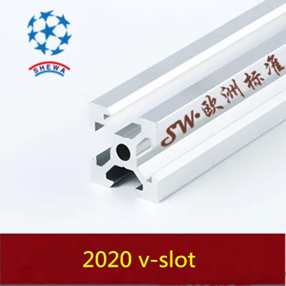 

2020 aluminum extrusion profile european standard 2020 v-slot white length 500mm aluminum profile workbench 1pcs