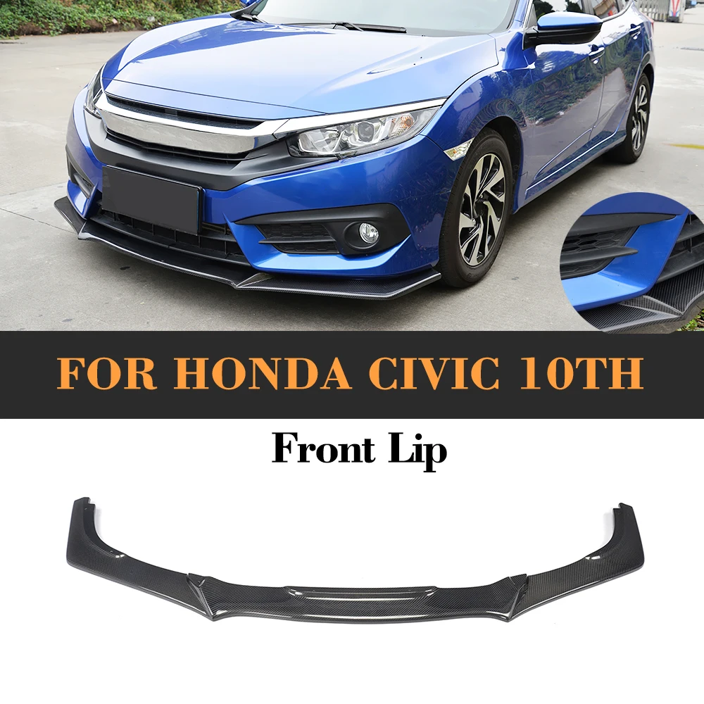 Front Bumper Lip For Honda CIVIC 10th 2016 2017 Type R Style Glossy
