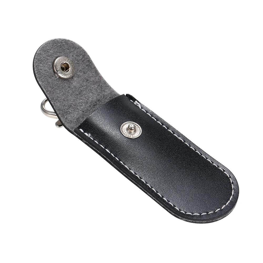 U диск кожаный Засов хранения сумки защитный чехол для U диск черный сумка Чехлы для USB флэш-накопитель ручка привода флешки
