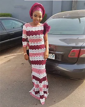 

popular design good quality african water soluble lace fabric 5yards double colour guipure lace for dress FANCYJU081