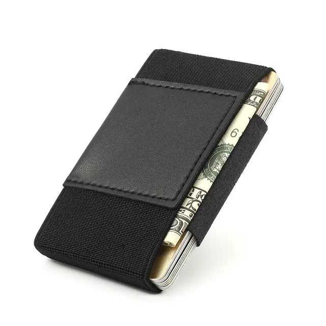 Minimalist Wallet Slim Cardholder Elastic Card Holder Small Magic Business Credit ID Card Holder ...