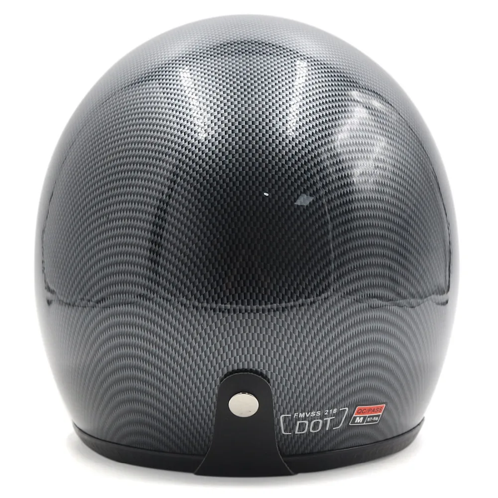 UXCELL 3/4 мотоциклетный шлем с открытым лицом и узором из углеродного волокна со съемным козырьком для вождения двигателя, защита головы водителя