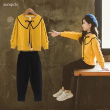Girls Clothing Sets Spring Autumn Kids Long Sleeve Sweatshirts+Pants Suit New Girl Outewear Children Clothes Set 4-13Y Girls Clothing Sets Spring Autumn Kids Long Sleeve Sweatshirts+Pants Suit New Girl Outewear Children Clothes Set 4-13Y