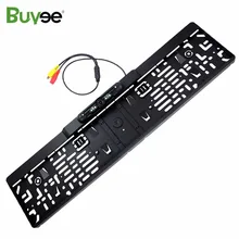 Buyee Wireless Car Rear View Camera 4 IR night vision Reverse Camera EU license plate frame