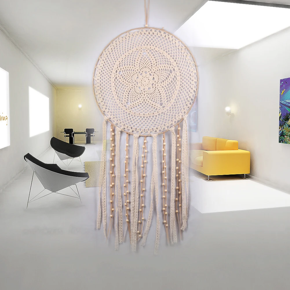 

Tassel Lace Dream Catcher Handmade Wall Hanging Decoration Ornament Home Car Decor Craft DreamCatcher E5M1