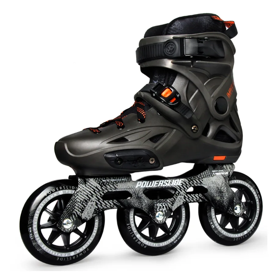 100% Оригинальные скоростные роликовые коньки Powerslide Imperial 3*110 мм уличные Взрослые