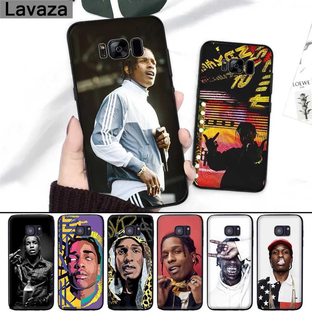 

Lavaza ASAP Rocky Rapper Painted Coque Silicone Case for Samsung S6 Edge S7 S8 Plus S9 S10 S10e Note 8 9