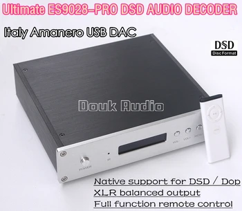 

Music Hall Latest ES9028PRO DAC DSD Italy Amanero USB Module XLR Balance Audio Decoder HiFi PCM384 Amplifier