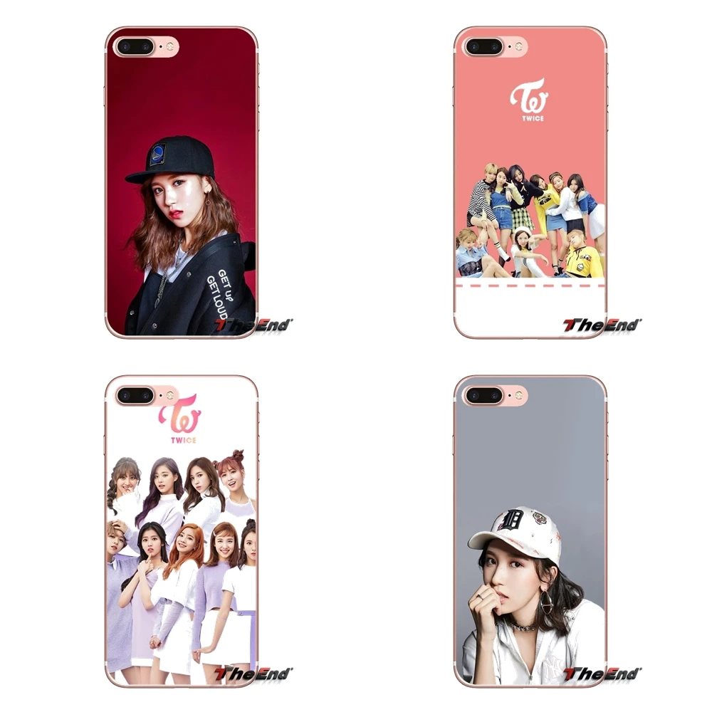 Дважды Kpop для Apple iPhone X 4 4S 5 5S SE 5C 6 6s 7 8 плюс Plus мягкий прозрачный корпус крышки |
