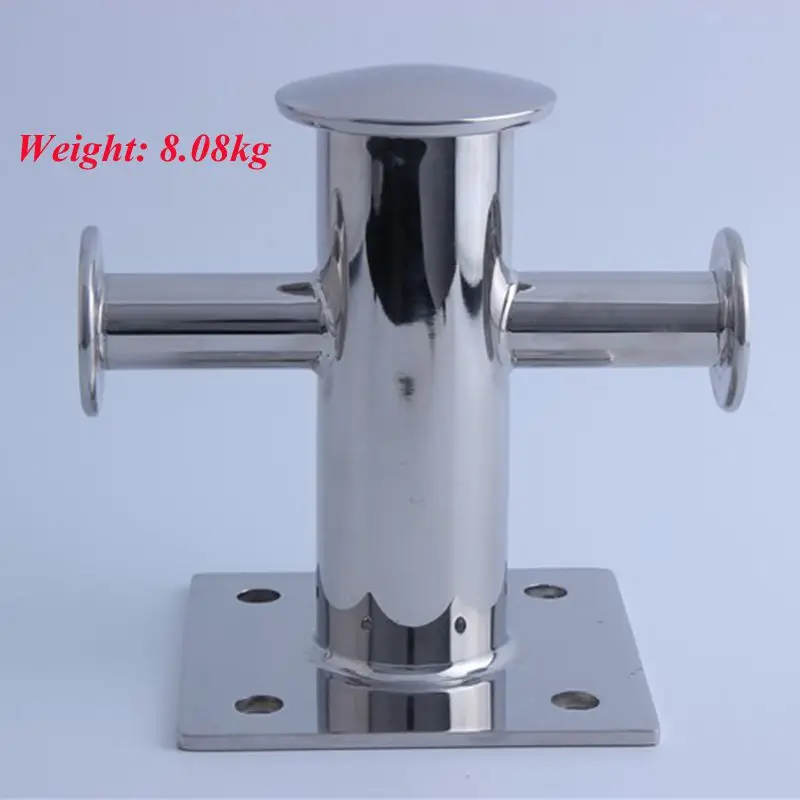 

marine boat 316 stainless steel mooring rope cross bollard heavy duty