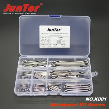 

90pcs M1.5 M2 M3 M4 M5 M6 A2 Stainless Steel Split-Cotter Pins Assortment Kit NO.K001
