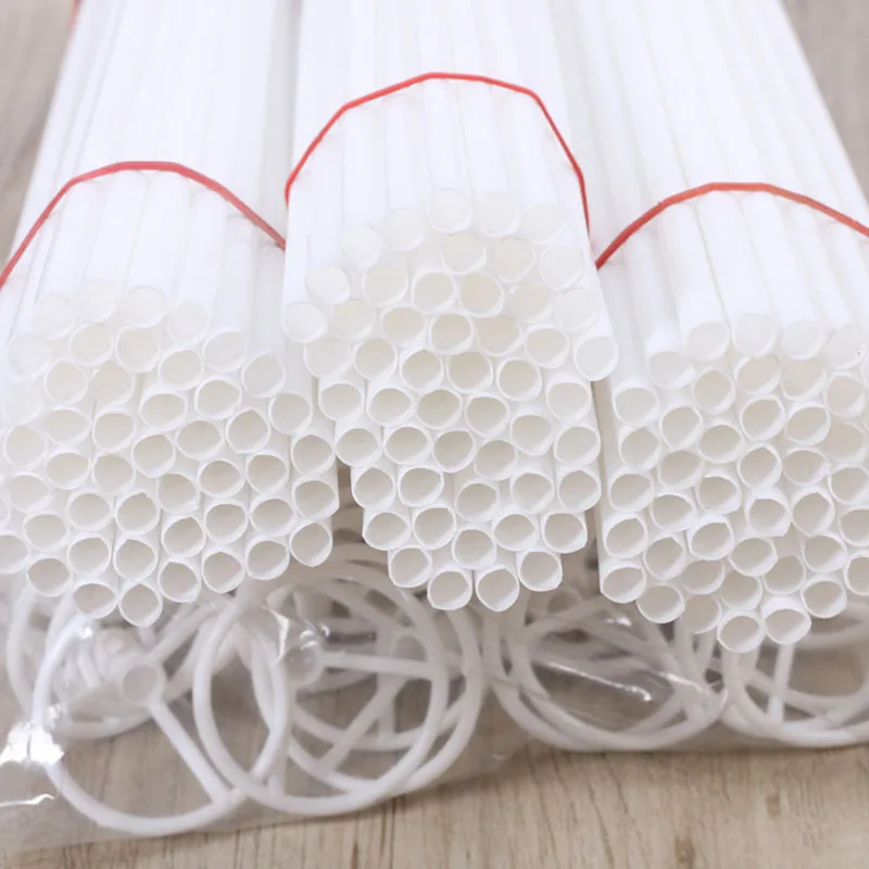 

5pcs/10pcs White 40cm Balloon Stick Pole Plastic Rods Holder Cup Birthday Party Christmas Wedding Festival Decor