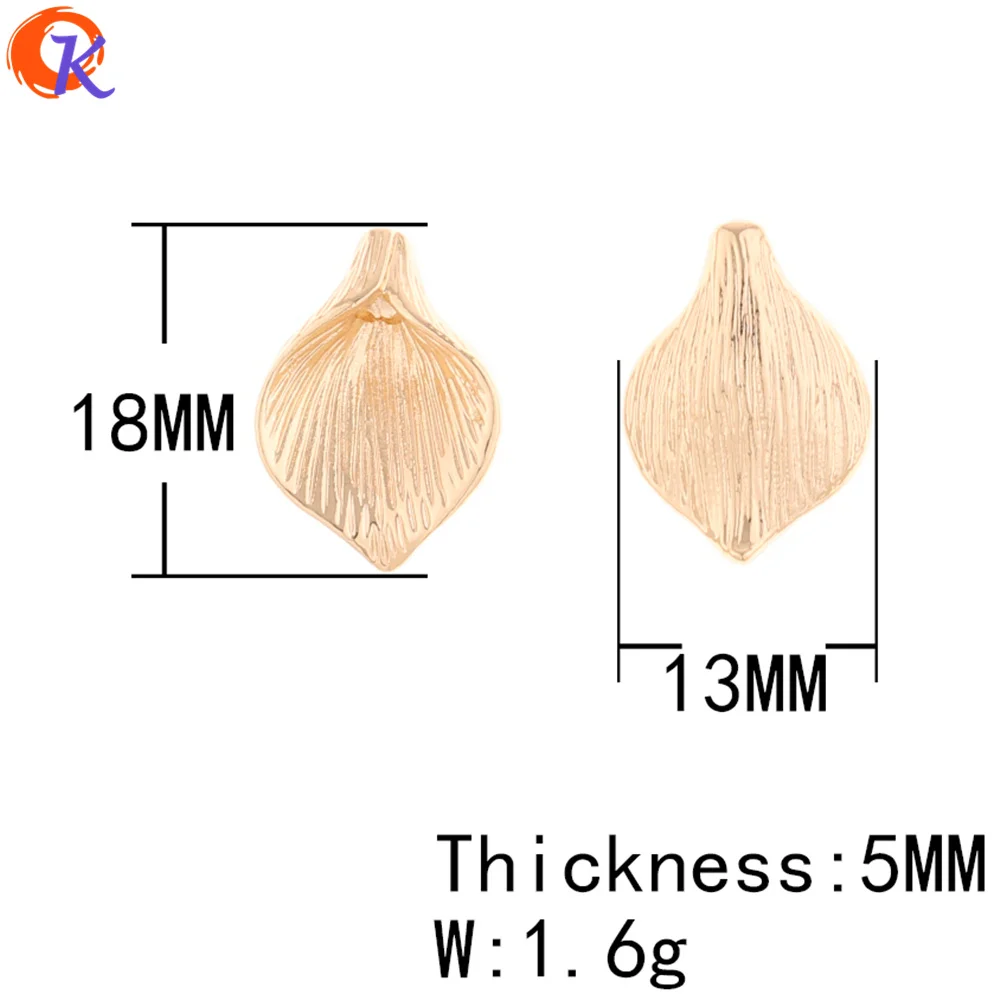 Cordial дизайн 100 шт. 13* мм 18 мм ювелирные аксессуары/серьги Разъемы/лепесток формы/DIY ювелирных изделий/ручной работы/серьги выводы