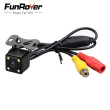 Funrover, камера заднего вида, водонепроницаемая, Автомобильная камера заднего вида, 4 светодиодный, ночное видение, автомобильная парковочная камера парктроника, резервная камера