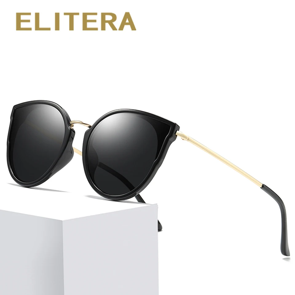ELITERA кошачий глаз классические брендовые поляризованные солнцезащитные очки