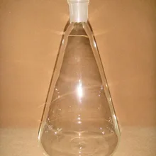 5000 мл, стеклянная колба Erlenmeyer, стеклянная коническая колба, шея 24/40, лабораторная стеклянная фляга