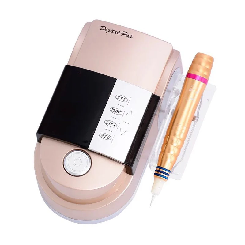 

2017 New Digital POP Style Permanent Makeup Tattoo Machine 4 in 1 Eyebrow Lip Eyeliner MTS Rotary Motor Tattoo Machine kit 002-B