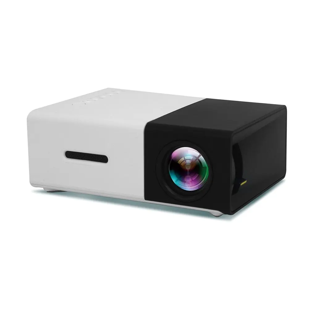  YG300 HA CONDOTTO il Proiettore 3D HD Portatile Mini Pocket LCD Proiettore per Home Cinema Theater 