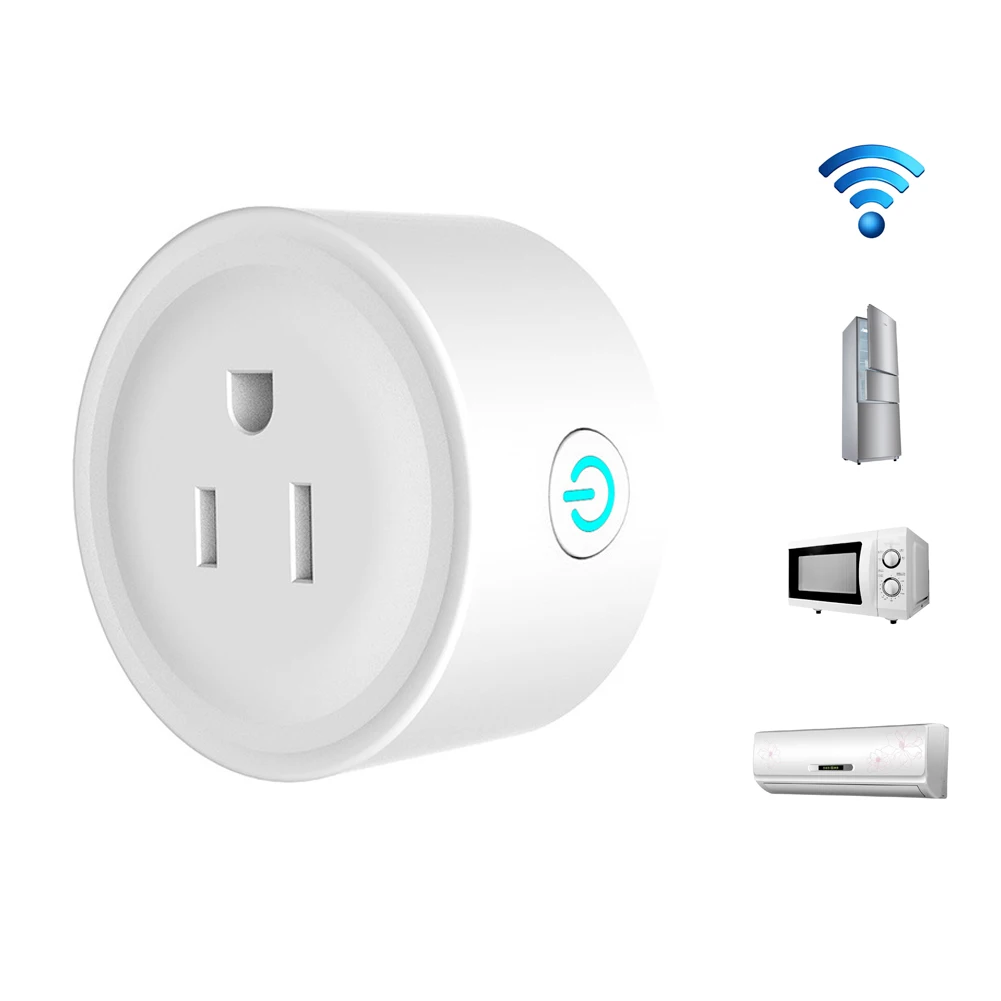 

AC 110-240V 10A Wifi Smart Plug With Timing Function Wireless Mini Socket Outlet for Amazon Alexa Google Home --M25