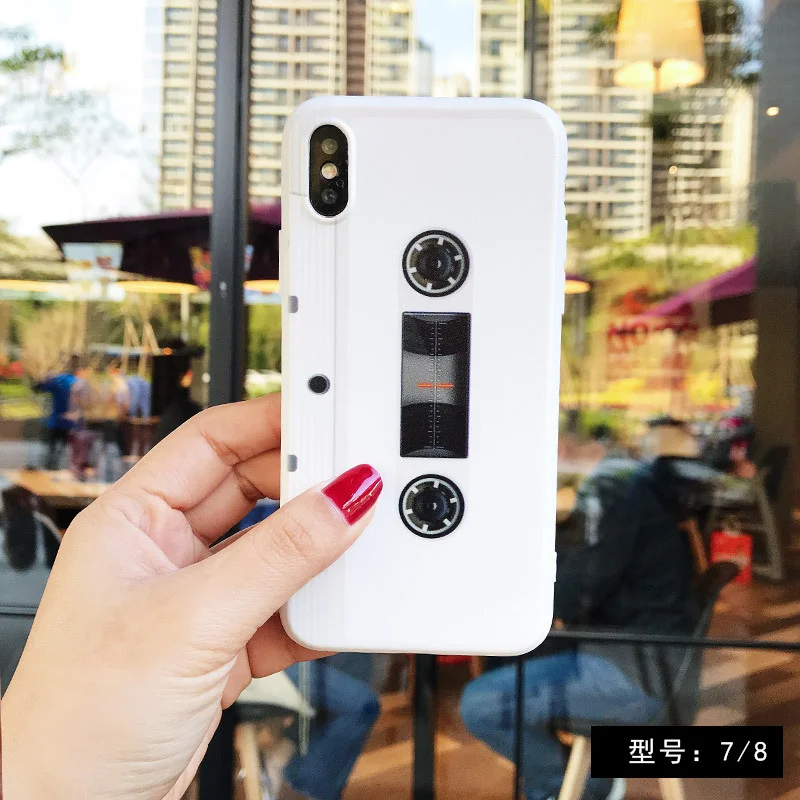Retro Magnetic Tape Phone Case for IPhone X 6 XS 6S 7 8 XR MAX Cassette Tide Plus Back Cover |