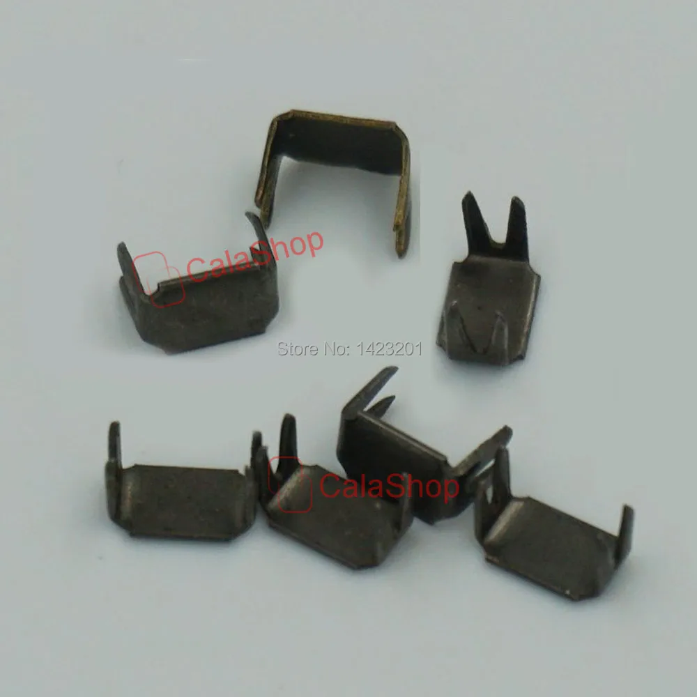 500 Pcs / Lot #5 5mm Rectangle Zipper stoper Top Stop Bottom Rescue Repair Set Black Nickel Gold Bronze
