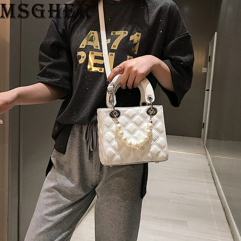 MSGHER حقائب للنساء صغيرة مربع أكياس الأزياء اللؤلؤ حقائب كتف السيدات الكلاسيكية Crossbody أكياس بو أكياس بسحاب MSGHER حقائب للنساء صغيرة مربع أكياس الأزياء اللؤلؤ حقائب كتف السيدات الكلاسيكية Crossbody أكياس بو أكياس بسحاب