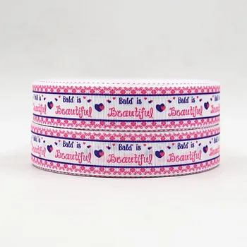 

Q&N ribbon 150417019 25mm 1inch sweet Printed grosgrain ribbon 50yds/roll free shipping
