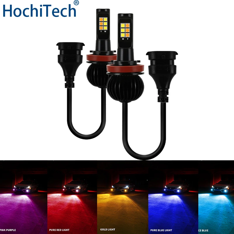 Светодиодная лампа HB4 2 шт. H8 H11 881 880 HB3 9006 9005 H27 H3 H1 противотуманный светильник s 6000LM