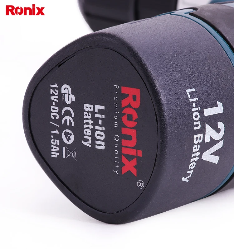 Ronix новая модель 8612N 12 V/DC 1.5Ah литий-ионная батарея беспроводная ударная дрель шуруповерт машина