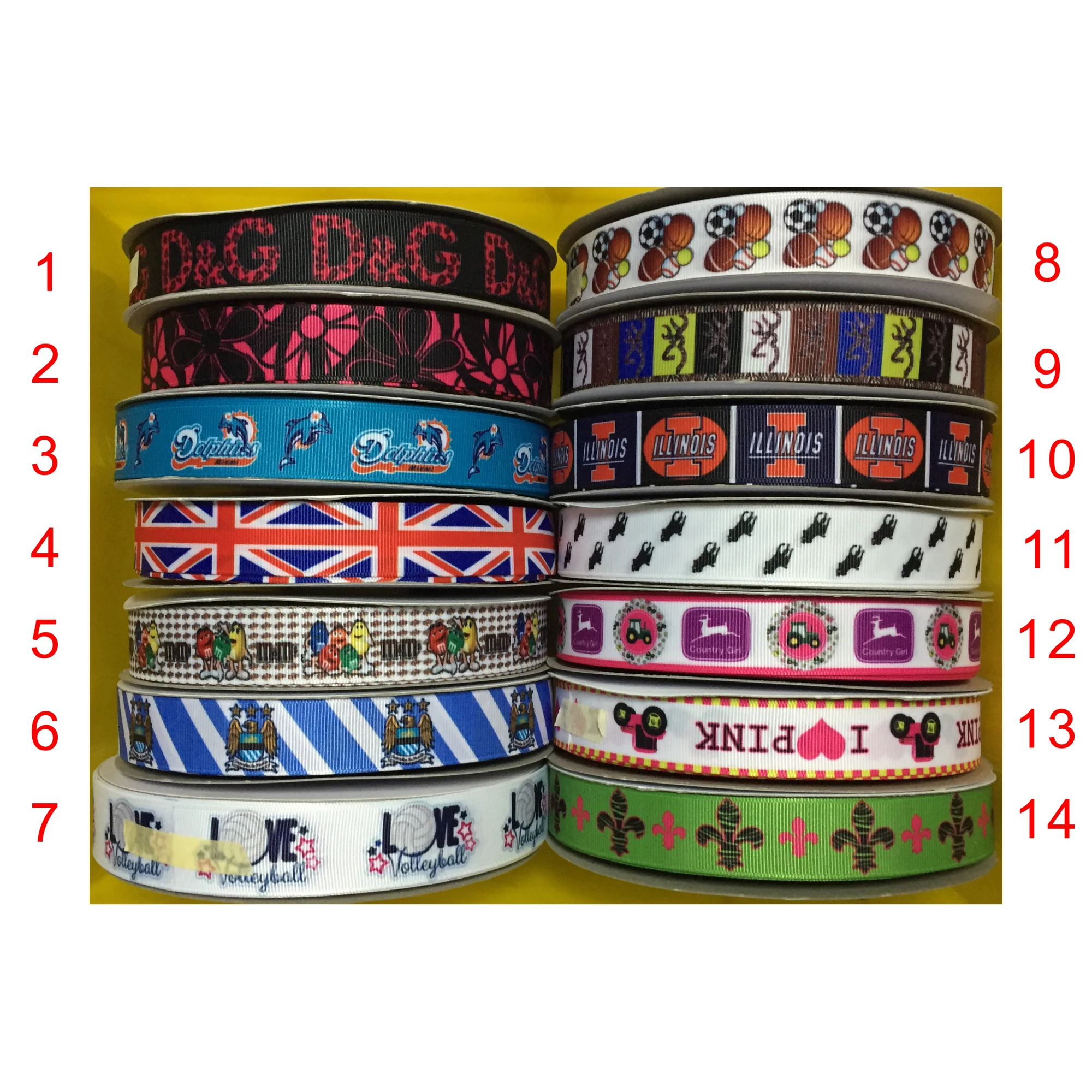 Grosgrain Happy Birthday with Balloons Ribbon 7//8/" 22mm