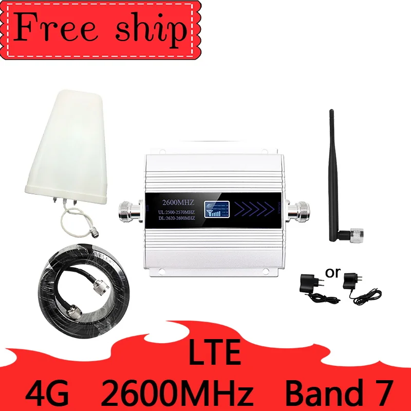 

4G LTE 2600mhz Band 7 cellular signal booster 4G mobile network booster Data Cellular Phone Repeater Amplifier Whip Antenna
