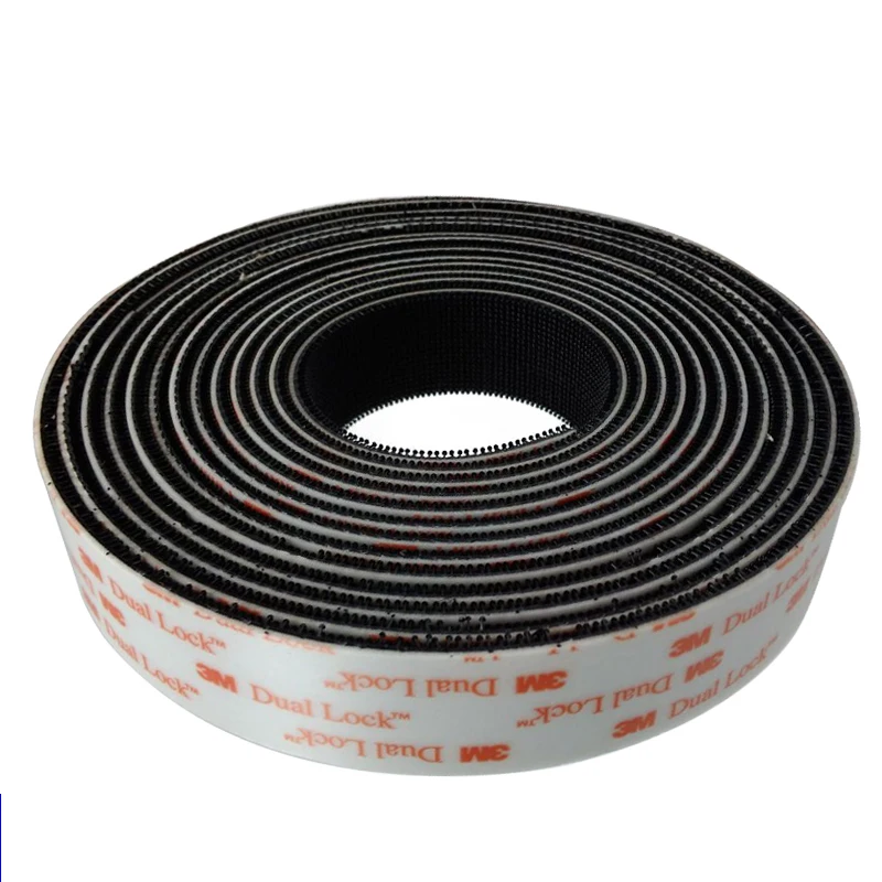 

3M SJ3551 Velcros Adhesive Black Dual Lock Type 400/25.4mm Mushroom Reclosable Fastener Tape Bacing VHB Velcros 3M Tape