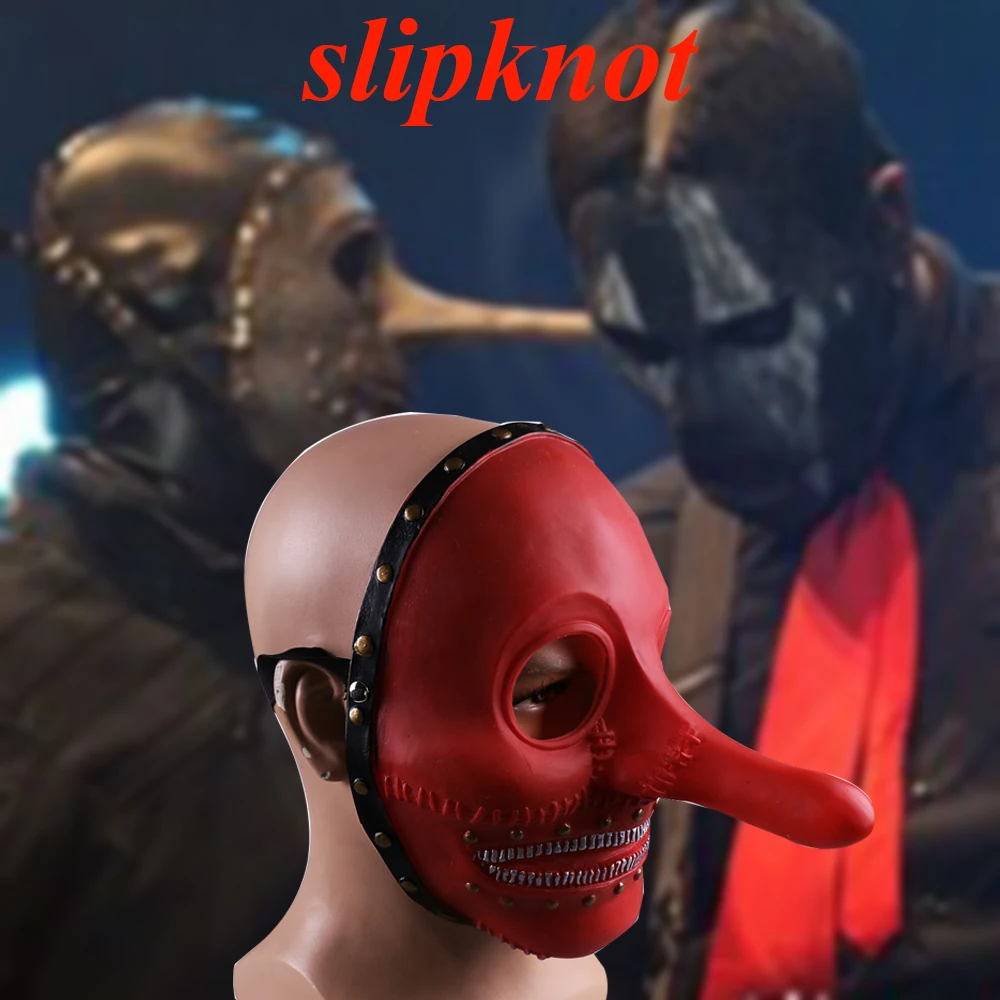 

Slipknot Long Nose Face Mask Chris Fnhn Cosplay Joker Masks Helmet Man Adult Adjustable Halloween Party Prop
