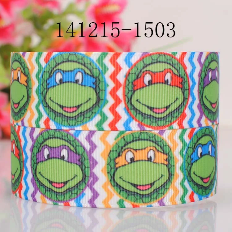 10yards-different sizes-lively Japanese cartoon ribbon printed Grosgrain ribbon DIY - Color: 141215-1503