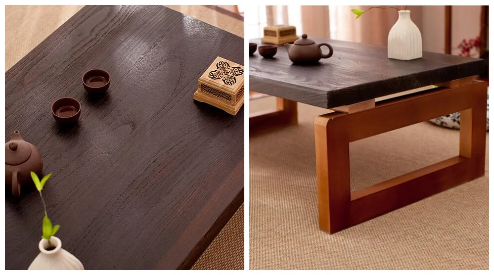 Vintage Wooden Table Foldable Legs Rectangle 90cm Living Room Furniture Asian Antique Style Long Bench Low Coffee Table Wood Vintage Wooden Table Foldable Legs Rectangle 90cm Living Room Furniture Asian Antique Style Long Bench Low Coffee Table Wood