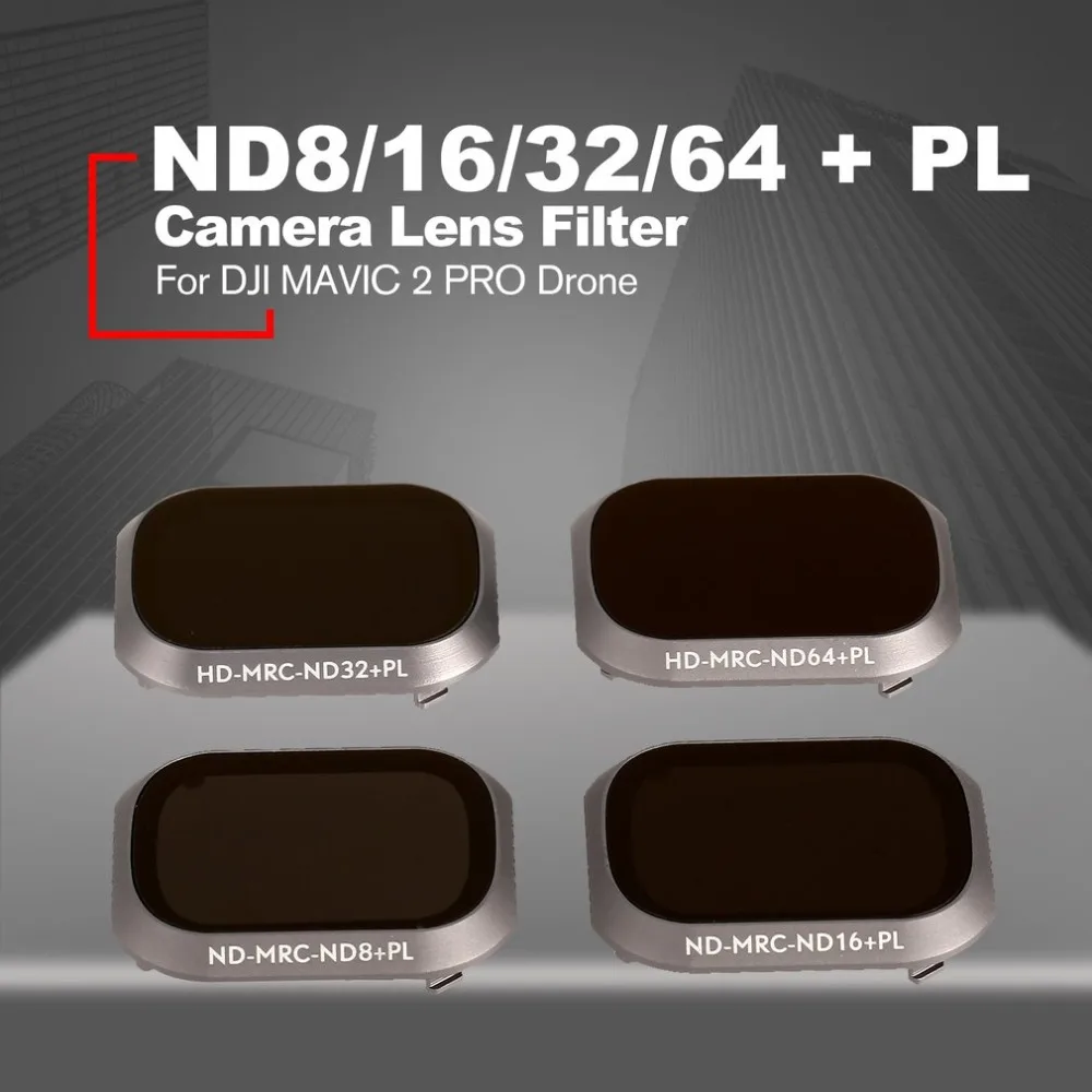 

ND8/16/32/64+PL HD Light Reducer For DJI Mavic 2 Pro Drone Camera Cranberry Adjastable Mini Portable Polarizer Lens Filter
