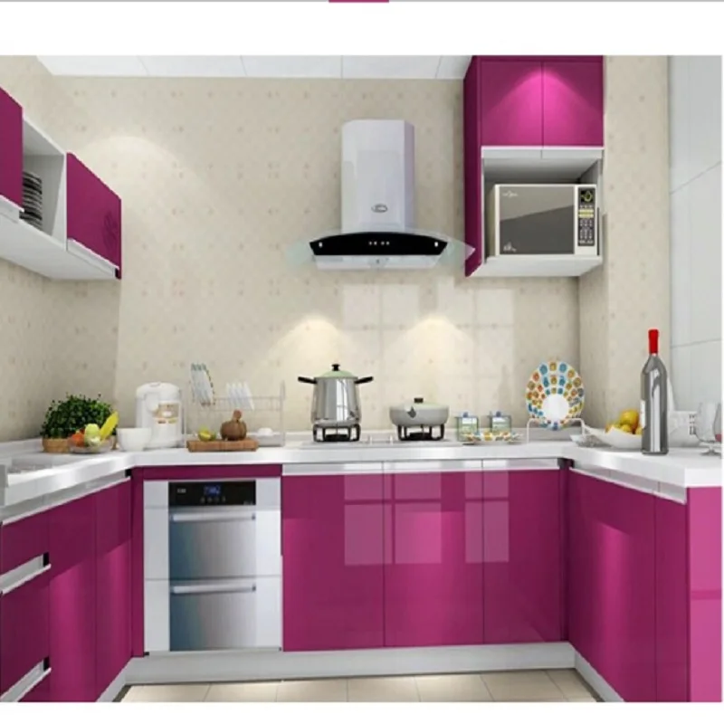 Mengkilap Diy Dekoratif Film Pvc Diri Perekat Kertas Dinding Mengkilap Diy Dekoratif Film Pvc Diri Perekat Kertas Dinding Renovasi Furniture Stiker Dapur Kabinet Tahan Air Wallpaper Di Dari Perbaikan