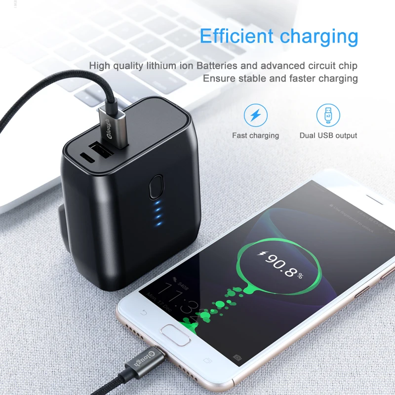 Elough Dual USB зарядное устройство для iphone samsung xiaomi быстрая зарядка 5В 2.4A максимум