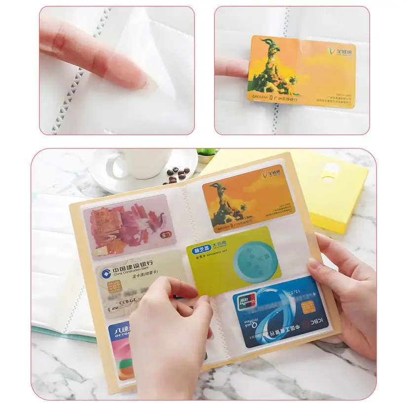 Улыбка бизнес держатель для карт Организатор ID кредитных карт сумка кошелек 120 держатель зеленый
