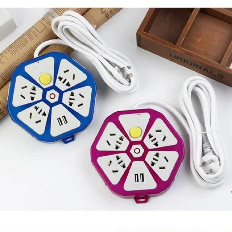 

USB socket 10A/250V Desktop socket Power Strip with switch CN plug line length 1.5M/2.5M/4.5M Power Socket