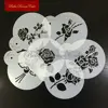 6pcs/set Rose Flower Cookies Stencil Design Cupcake Decorating Mold Wedding Stencil Decoration Fondant Plastic Template ST-904 ► Photo 2/5