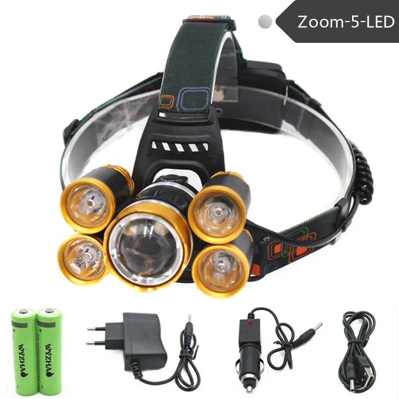 Buy Zoom Head lights New Portable lights 13500 lumens