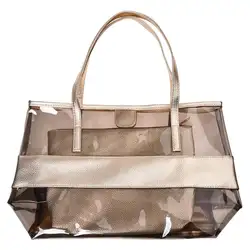 Водонепроницаемый половина прозрачный мешок руки, ПВХ пляжная сумка и полиэстер с небольшой мешок