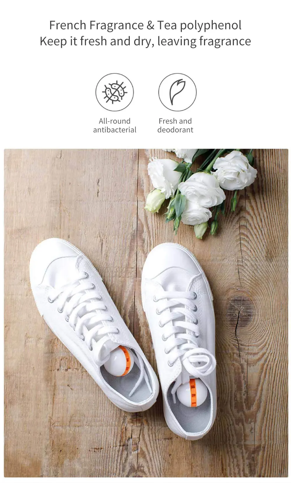 Xiaomi Shoes Deodorant Dry Deodorizer Air Purifying Switch Ball 10