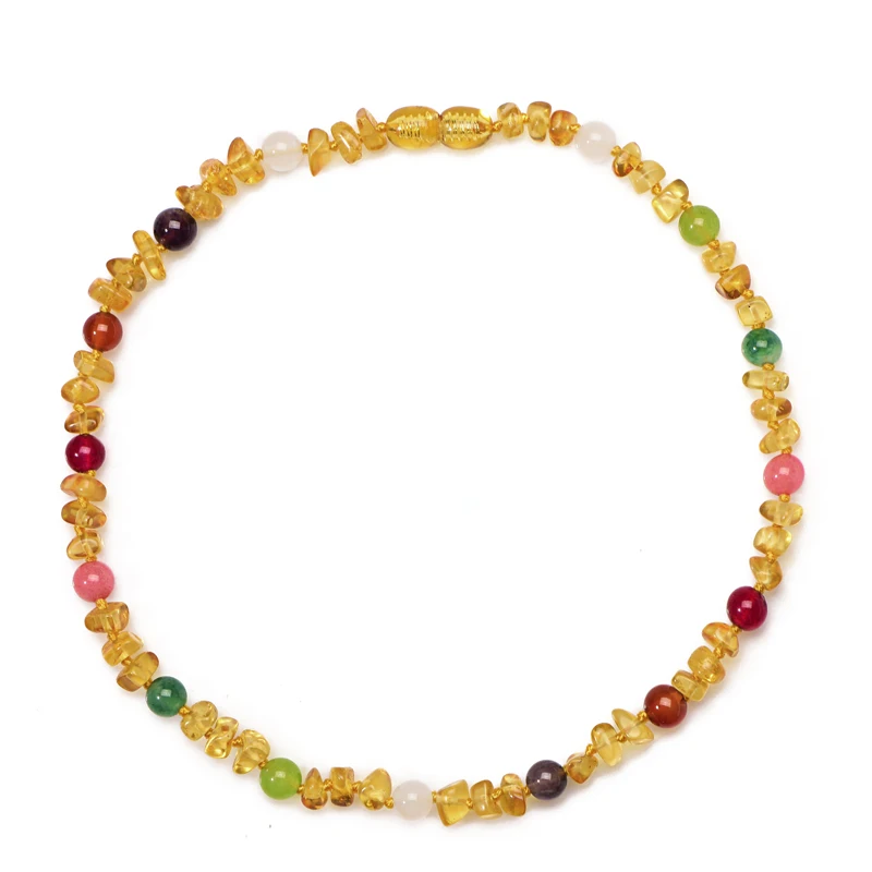 

Ambar Teething Necklace for Baby - Simple Package with certificate card - 33cm