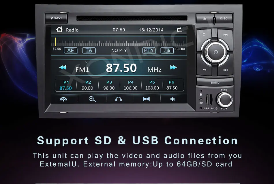 Best AutoRadio 2 Din Car Multimedia Player For Audi A4 B6 B7 Seat Exeo S4 B7 B6 RS4 B7 GPS Navigation DVD head unit Car Stereo Audio 5