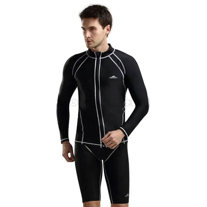 SBART мужской костюм для плавания серфинга дайвинга UPF50 + Rashguard с длинным рукавом