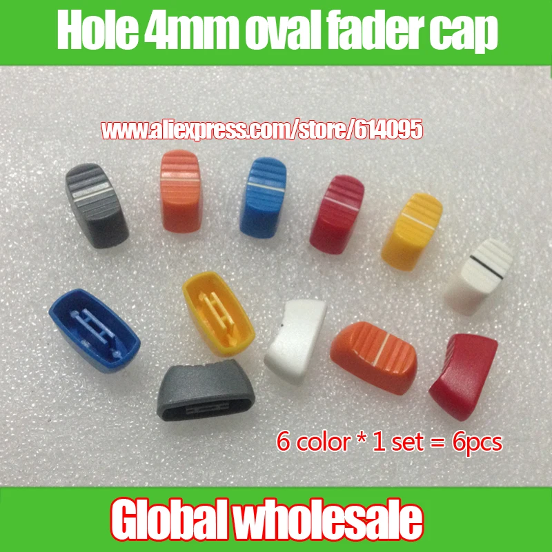 

6pcs oval slide potentiometer fader knob cap / mixing console equalizer adjustment switch knobs caps audio volume adjustment swi