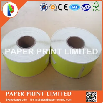 

10 Rolls Dymo 99012 compatile Yellow Color,other color Yellow pink, red, green, orange, blue color need custom